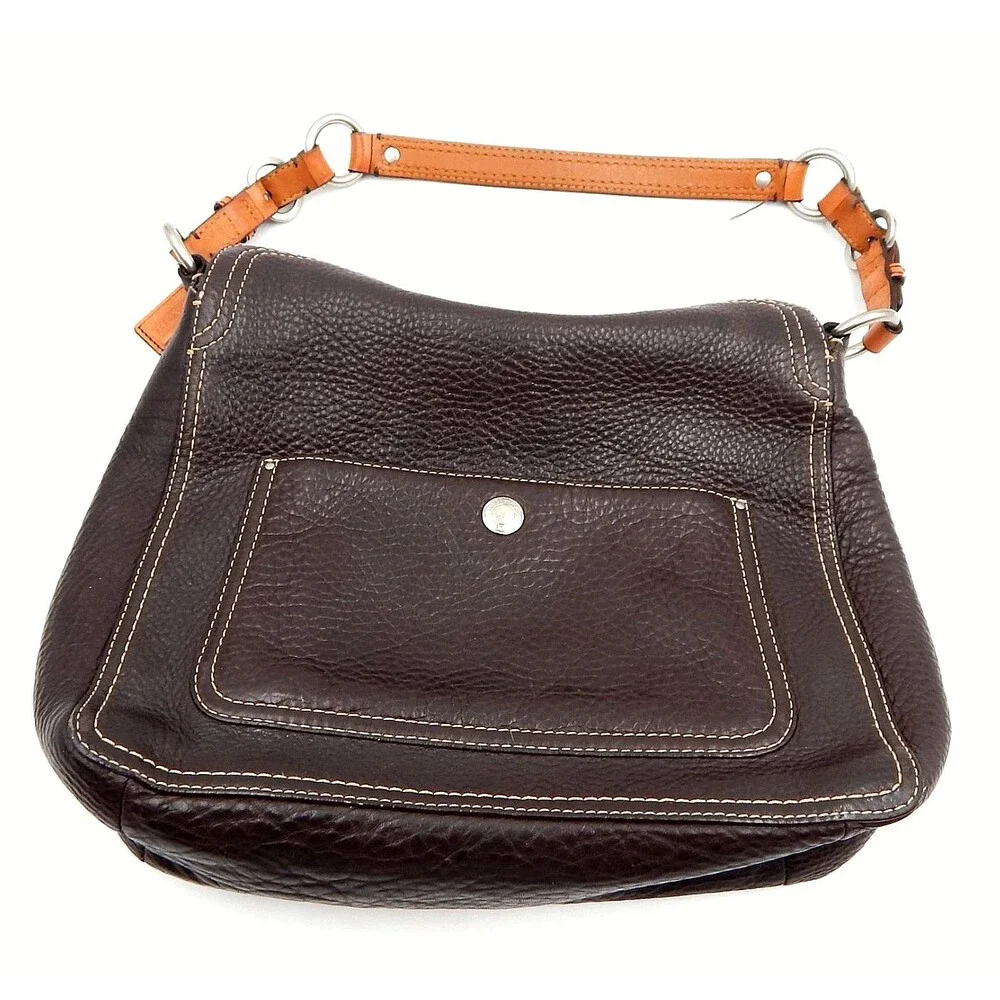 Coach Handbag Chelsea Brown Pebbled Leather Hobo D0872-F12338 Turnkey Lock